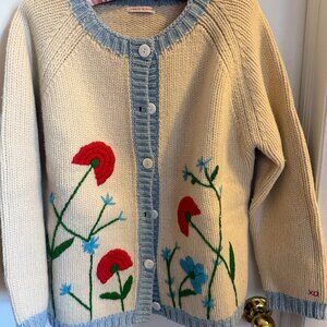 Frances Valentine Poppy Lambswool Cardigan